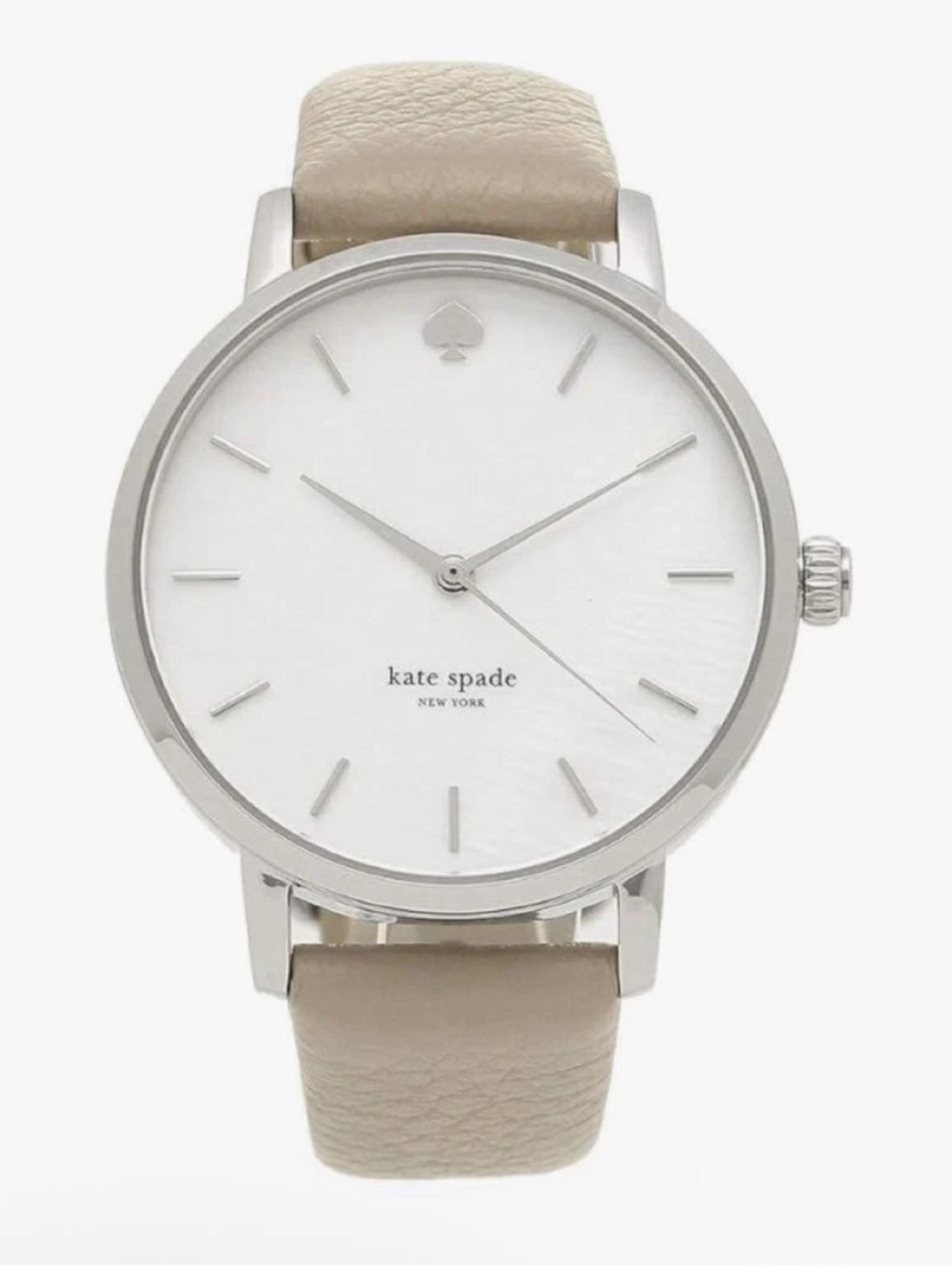 Kate Spade Women's Metro watch, KSW1141, tan leather mother-of-pearl dial